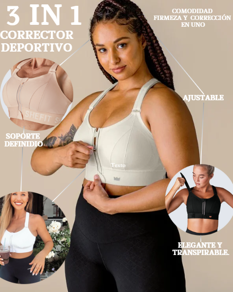 🔥NEW SUJETADOR POWER BRAG 3 EN 1💎⭐⭐⭐
